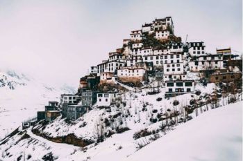 Spiti valley in winter